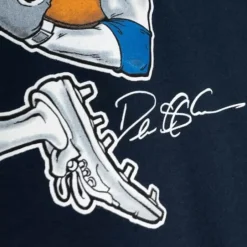 Men Mitchell & Ness T-Shirts & Tops-Classic Caricature Tee Dallas Cowboys Deion Sanders