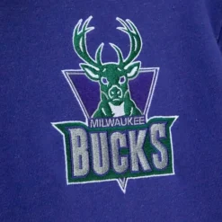 Men Mitchell & Ness Hoodies & Sweatshirts-Classic French Terry Hoody Milwaukee Bucks
