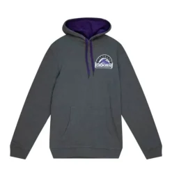 Men Mitchell & Ness Hoodies & Sweatshirts-Classic French Terry Hoody Colorado Rockies