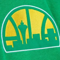 Men Mitchell & Ness Hoodies & Sweatshirts-Classic French Terry Hoody Seattle Supersonics