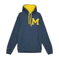 Men Mitchell & Ness Hoodies & Sweatshirts-Classic French Terry Hoody University Of Michigan