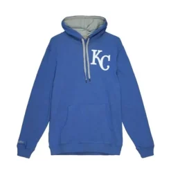 Men Mitchell & Ness Hoodies & Sweatshirts-Classic French Terry Hoody Kansas City Royals
