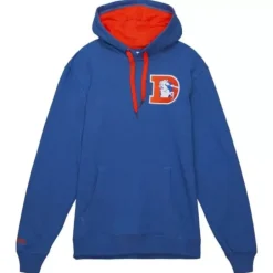 Men Mitchell & Ness Hoodies & Sweatshirts-Classic French Terry Hoody Denver Broncos