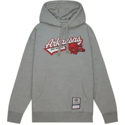 Men Mitchell & Ness Hoodies & Sweatshirts-College Tailsweep Pullover University Of Arkansas