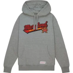 Men Mitchell & Ness Hoodies & Sweatshirts-College Tailsweep Pullover University Of Maryland