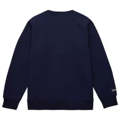 Men Mitchell & Ness Hoodies & Sweatshirts-Collegiate Crew Fleece Dallas Mavericks