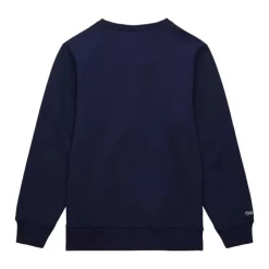 Men Mitchell & Ness Hoodies & Sweatshirts-Collegiate Crew Fleece Los Angeles Lakers