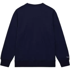 Men Mitchell & Ness Hoodies & Sweatshirts-Collegiate Crew Fleece New York Knicks