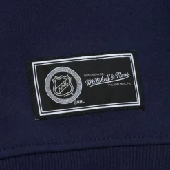 Men Mitchell & Ness Hoodies & Sweatshirts-Collegiate Crew Fleece New York Islanders