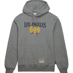 Men Mitchell & Ness Hoodies & Sweatshirts-Collegiate Hoodie Los Angeles Lakers
