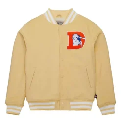 Men Mitchell & Ness Jackets & Outerwear-Collegiate Varsity Jacket Denver Broncos