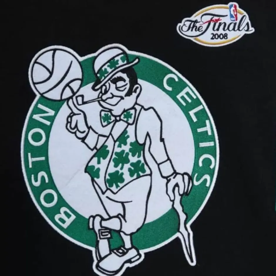 Men Mitchell & Ness Hoodies & Sweatshirts-Color Blocked Fleece 2.0 Boston Celtics