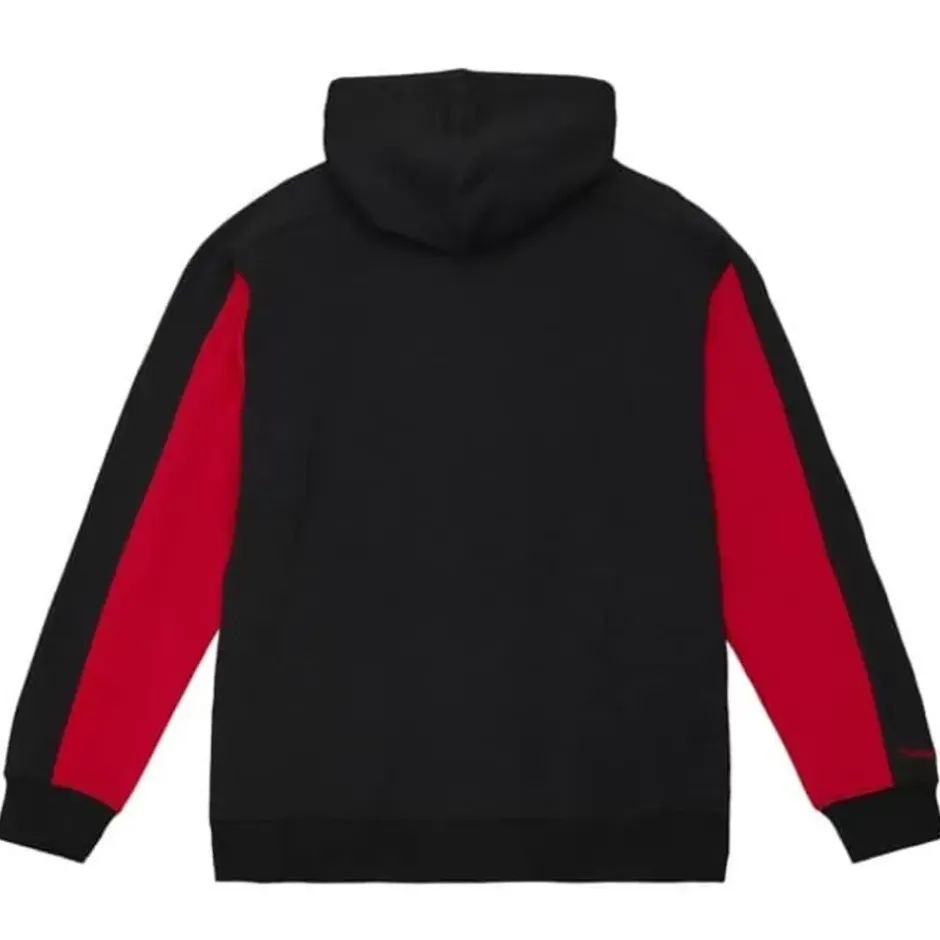 Men Mitchell & Ness Hoodies & Sweatshirts-Color Blocked Fleece 2.0 Chicago Bulls