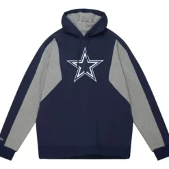 Men Mitchell & Ness Hoodies & Sweatshirts-Color Blocked Fleece 2.0 Dallas Cowboys