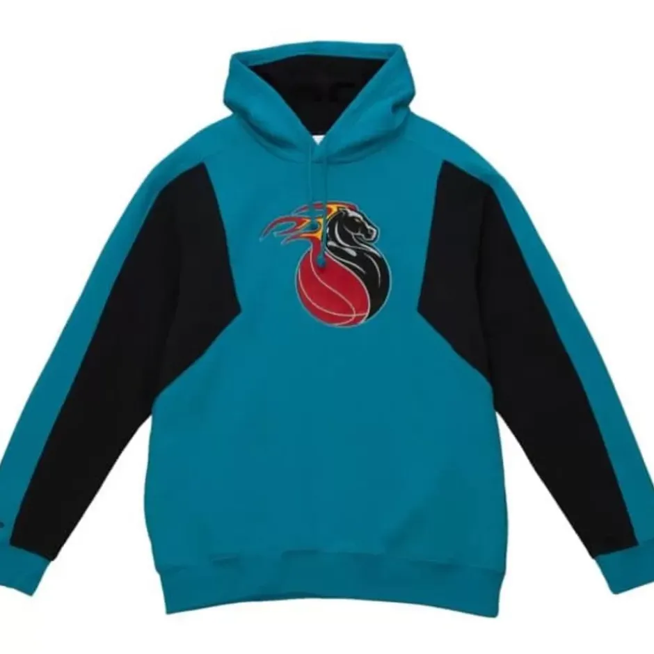 Men Mitchell & Ness Hoodies & Sweatshirts-Color Blocked Fleece 2.0 Detroit Pistons