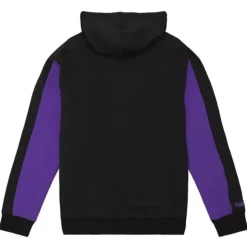 Men Mitchell & Ness Hoodies & Sweatshirts-Color Blocked Fleece 2.0 Los Angeles Lakers