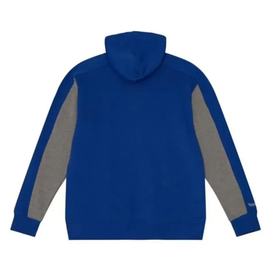 Men Mitchell & Ness Hoodies & Sweatshirts-Color Blocked Fleece 2.0 Los Angeles Dodgers