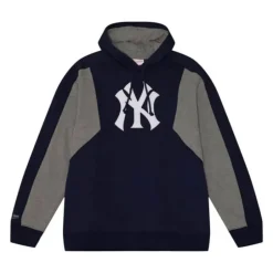 Men Mitchell & Ness Hoodies & Sweatshirts-Color Blocked Fleece 2.0 New York Yankees