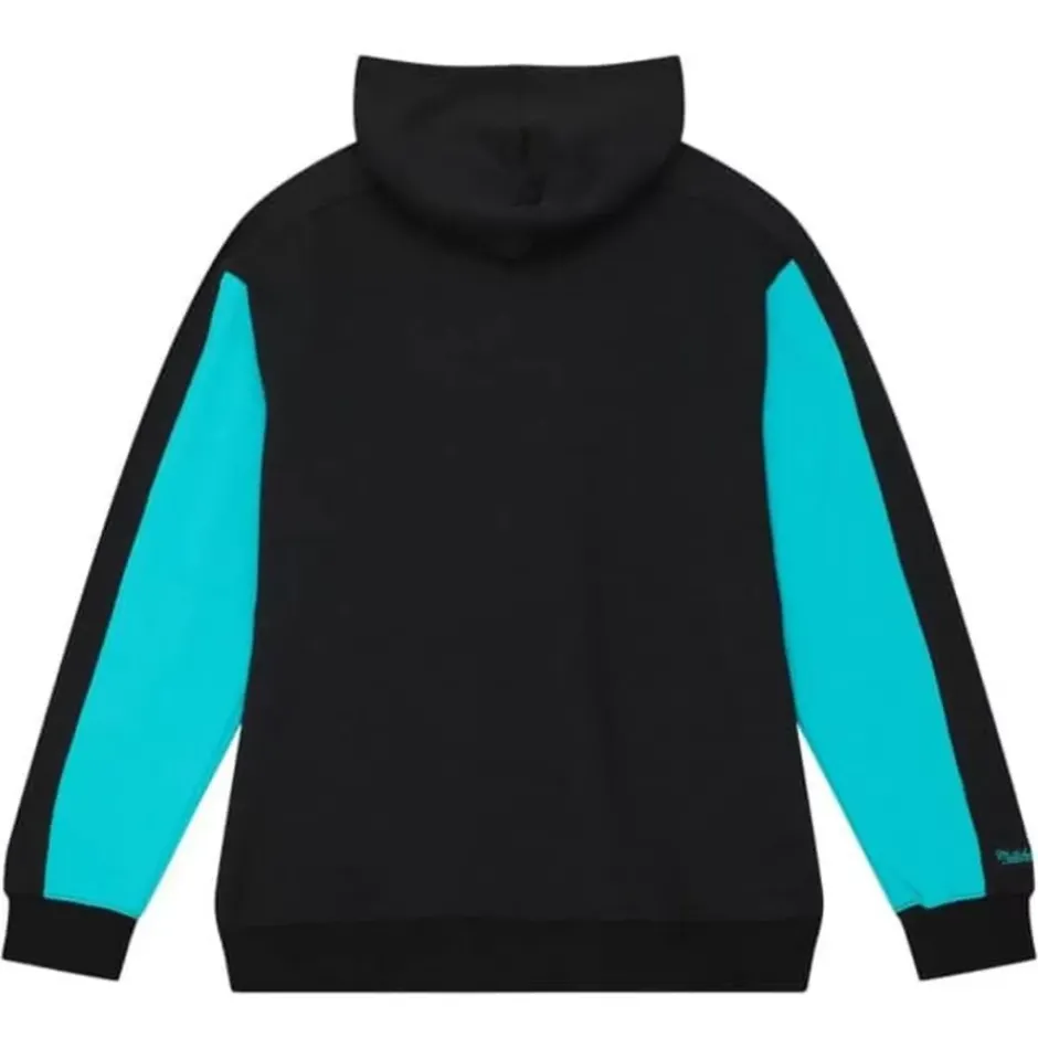 Men Mitchell & Ness Hoodies & Sweatshirts-Color Blocked Fleece 2.0 San Antonio Spurs