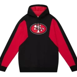 Men Mitchell & Ness Hoodies & Sweatshirts-Color Blocked Fleece 2.0 San Francisco 49Ers