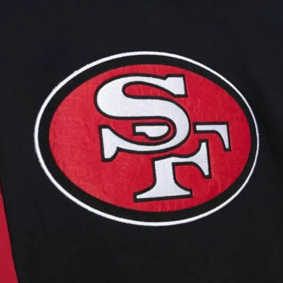 Men Mitchell & Ness Hoodies & Sweatshirts-Color Blocked Fleece 2.0 San Francisco 49Ers
