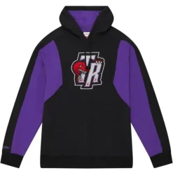 Men Mitchell & Ness Hoodies & Sweatshirts-Color Blocked Fleece 2.0 Toronto Raptors