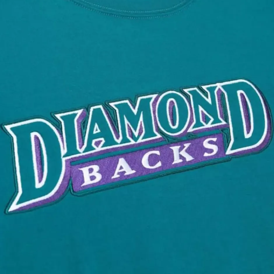 Men Mitchell & Ness T-Shirts & Tops-Color Blocked Ss Tee Arizona Diamondbacks