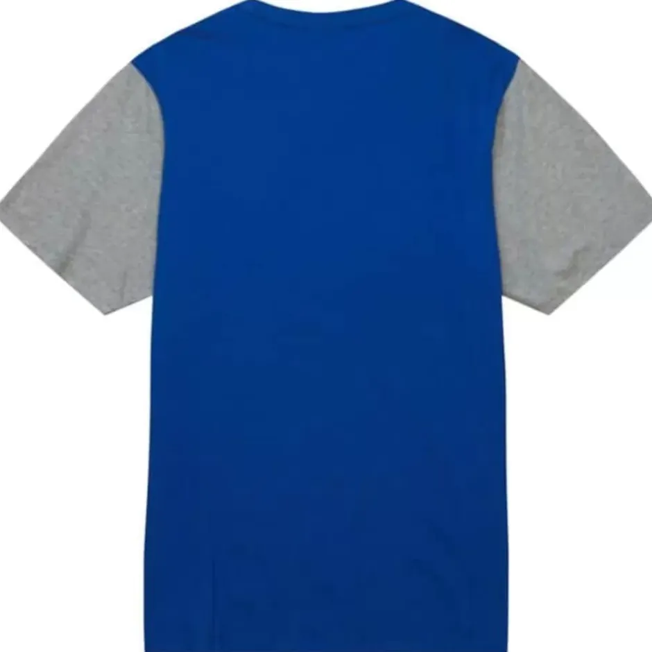 Men Mitchell & Ness T-Shirts & Tops-Color Blocked Ss Tee Atlanta Braves