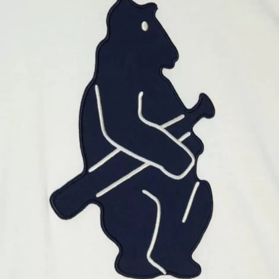 Men Mitchell & Ness T-Shirts & Tops-Color Blocked S/S Tee Chicago Cubs