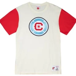 Men Mitchell & Ness T-Shirts & Tops-Color Blocked S/S Tee Chicago Fire