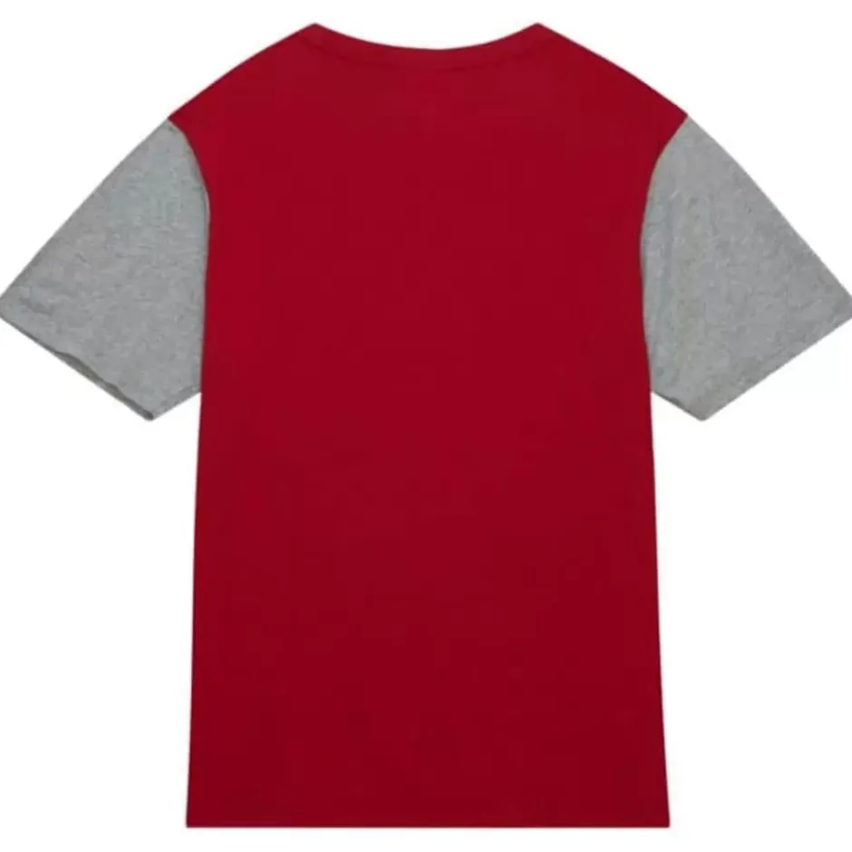Men Mitchell & Ness T-Shirts & Tops-Color Blocked Ss Tee Cincinnati Reds