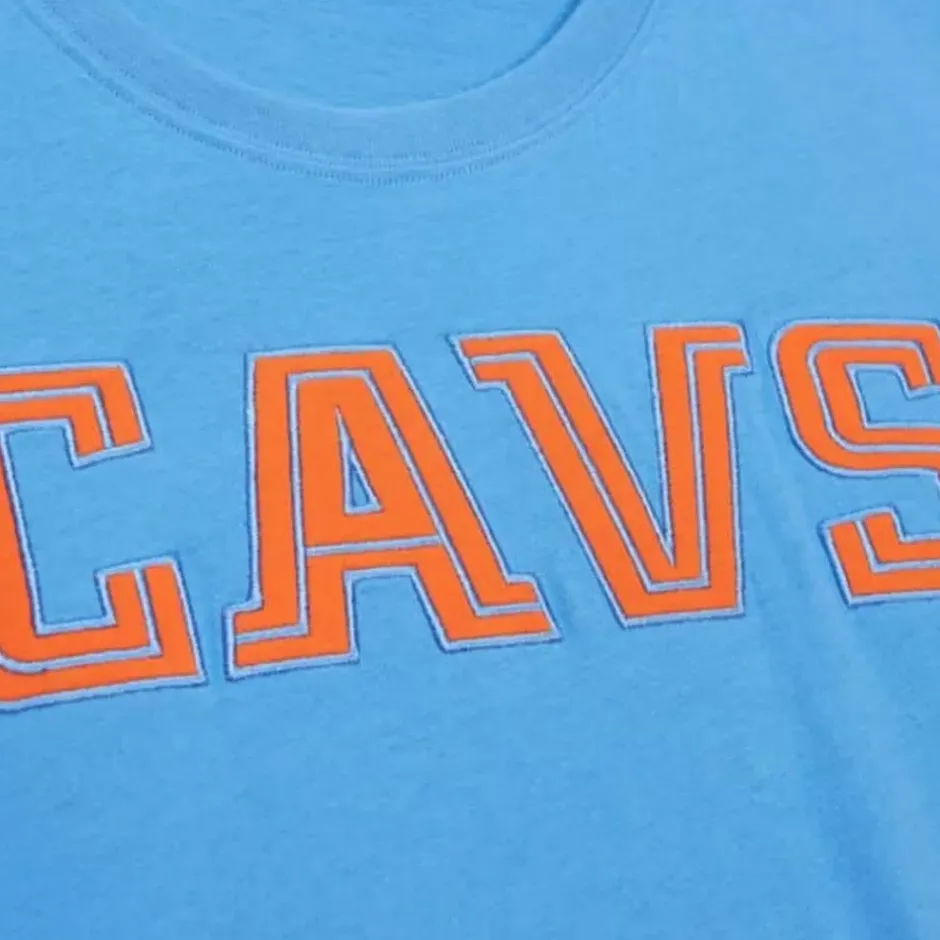 Men Mitchell & Ness T-Shirts & Tops-Color Blocked Ss Tee Cleveland Cavaliers