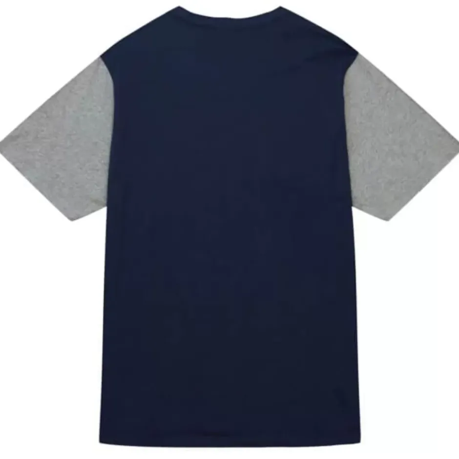 Men Mitchell & Ness T-Shirts & Tops-Color Blocked Ss Tee Georgetown University