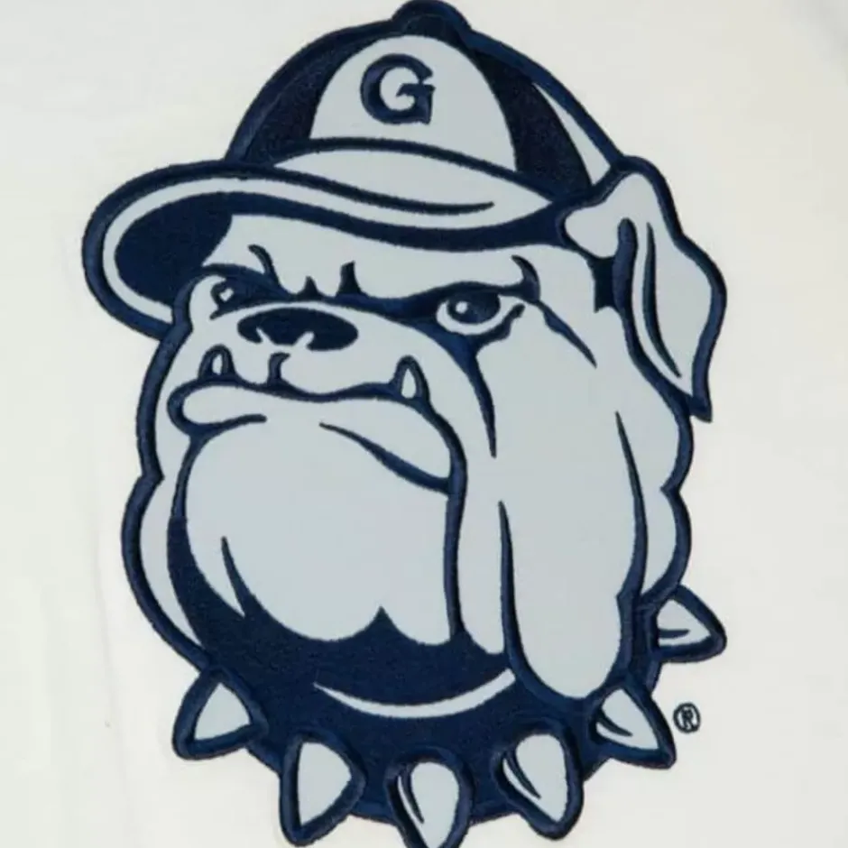 Men Mitchell & Ness T-Shirts & Tops-Color Blocked S/S Tee Georgetown University