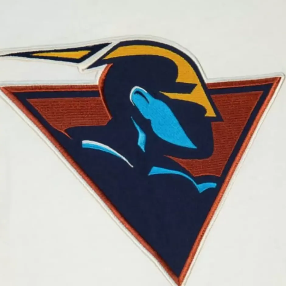 Men Mitchell & Ness T-Shirts & Tops-Color Blocked S/S Tee Golden State Warriors