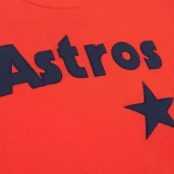 Men Mitchell & Ness T-Shirts & Tops-Color Blocked Ss Tee Houston Astros