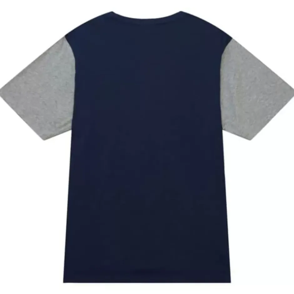 Men Mitchell & Ness T-Shirts & Tops-Color Blocked Ss Tee Houston Astros