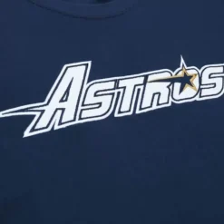 Men Mitchell & Ness T-Shirts & Tops-Color Blocked Ss Tee Houston Astros