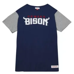 Men Mitchell & Ness T-Shirts & Tops-Color Blocked Ss Tee Howard University