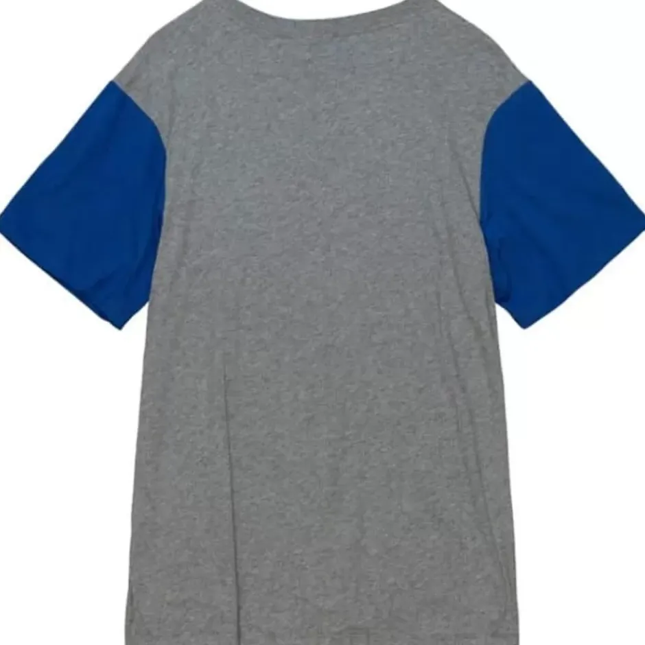 Men Mitchell & Ness T-Shirts & Tops-Color Blocked S/S Tee Kansas City Kings
