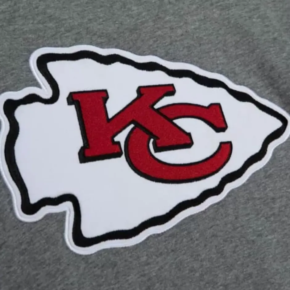 Men Mitchell & Ness T-Shirts & Tops-Color Blocked S/S Tee Kansas City Chiefs