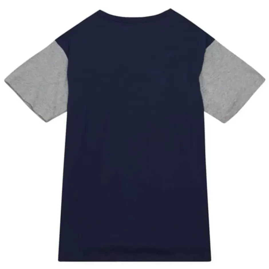 Men Mitchell & Ness T-Shirts & Tops-Color Blocked Ss Tee Los Angeles Galaxy