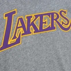 Men Mitchell & Ness T-Shirts & Tops-Color Blocked S/S Tee Los Angeles Lakers