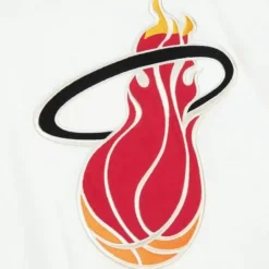 Men Mitchell & Ness T-Shirts & Tops-Color Blocked S/S Tee Miami Heat