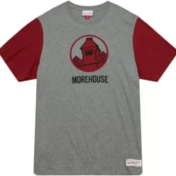Men Mitchell & Ness T-Shirts & Tops-Color Blocked S/S Tee Morehouse College