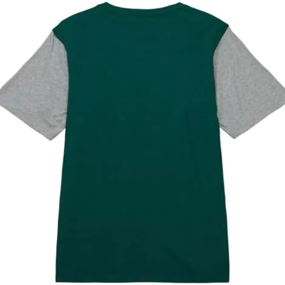 Men Mitchell & Ness T-Shirts & Tops-Color Blocked Ss Tee New Jersey Devils