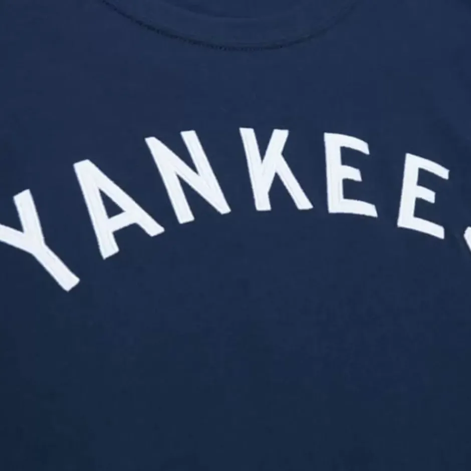 Men Mitchell & Ness T-Shirts & Tops-Color Blocked Ss Tee New York Yankees