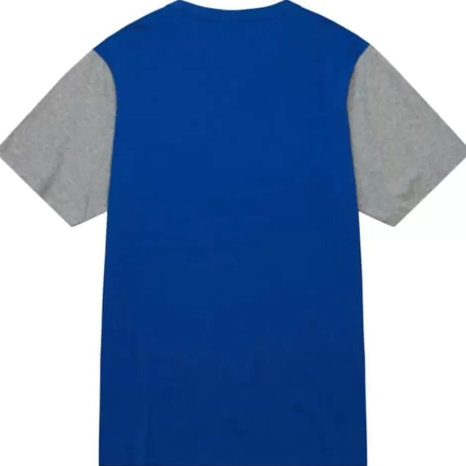 Men Mitchell & Ness T-Shirts & Tops-Color Blocked Ss Tee New York Mets