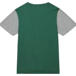 Men Mitchell & Ness T-Shirts & Tops-Color Blocked Ss Tee Oakland Athletics