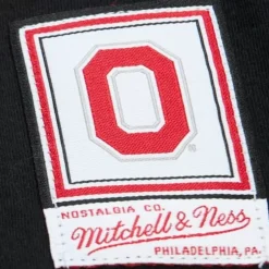 Men Mitchell & Ness T-Shirts & Tops-Color Blocked Ss Tee Ohio State